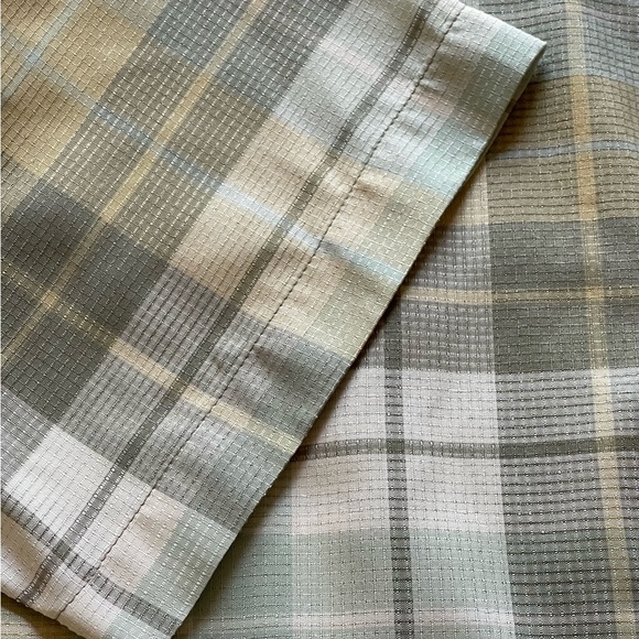 MARMOT GREEN PLAID SHORT SLEEVE SHIRT SZ LG EUC - Picture 5 of 6